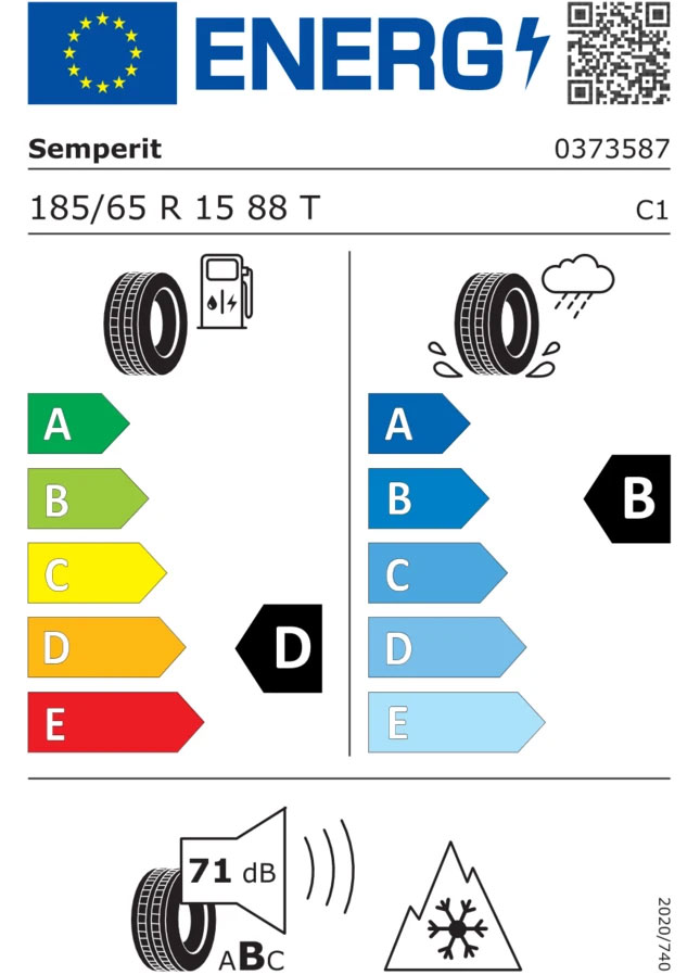 Reifenlabel - Semperit Speed Grip 5