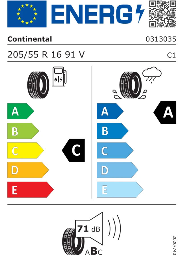 Reifenlabel_Continental: Continental Premium Contact 7 Reifenlabel: Continental Premium Contact 7