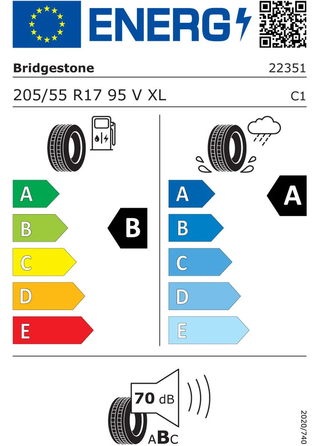Reifenlabel Bridgestone Turanza 6