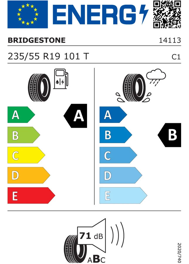 Reifenlabel Bridgestone Turanza Eco (+), AO